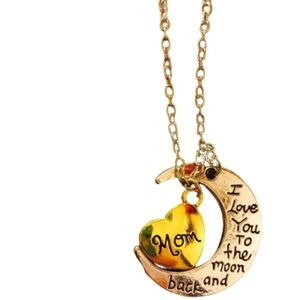 Mom i love you necklace gift